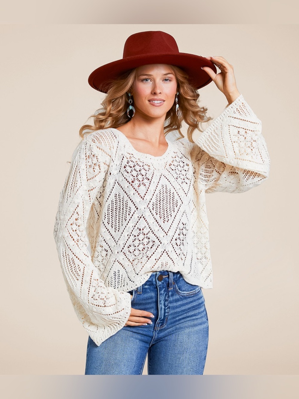 Willow & Root Pointelle Sweater